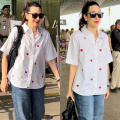 Karisma Kapoor embraces Sunday in heart print shirt look at airport, perfect for lazy brunches with bae