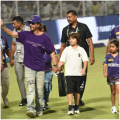WATCH: Shah Rukh Khan shares sweet moment with AbRam; strikes signature pose as KKR wins against DC in IPL match