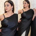 Tabu serves show-stopping sass in her statement-worthy ebony and ivory saree
