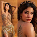 Janhvi Kapoor modernizes Sridevi’s Hawa Hawai look in Falguni Shani Peacock’s shimmery gold co-ord set