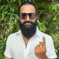 Rishab Shetty poses for a PIC after casting his vote in Karnataka Lok Sabha elections; says ‘Our Vote, Our Right’