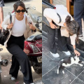 WATCH: Mrunal Thakur pampers a cat as she gets papped in Mumbai; gives summer fashion goals in comfy casuals