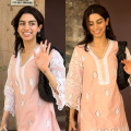Khushi Kapoor's cotton peach kurta set is a comfortable and affordable approach to beat the blazing Summer heat