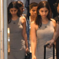 Suhana Khan's grey bodycon dress comes with a hefty price tag of Rs 87,000; keeps her travel look stylish