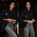 Sobhita Dhulipala looks too cool for school in black jacket and denim jeans as she jets for Cannes 2024