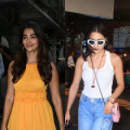 Sara Ali Khan sports denim cargo pants with tank top at airport; Pooja Hedge goes easy-breezy with off-duty look 