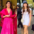 Janhvi Kapoor quickly changes from anarkali to mini dress for airport after voting in Mumbai; sports personalised dupatta