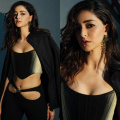 Ananya Panday’s all-black look ft corset and front cut out pants reflects 3 Bs
