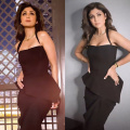 Shilpa Shetty in her black outfit ft peplum top and draped skirt can give supermodels a run for their money 