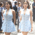 Janhvi Kapoor is serving up some “Mahi-ficent” vibes in her blue mini dress, making our hearts aflutter 