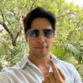 Sidharth Malhotra flaunts inked finger after casting vote in Delhi for Lok Sabha 2024 Election: PIC