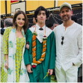 Hrithik Roshan beams with pride, poses with ex-wife Sussane Khan, son Hrehaan at his graduation ceremony; Watch