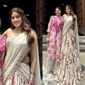 Janhvi Kapoor sports floral lehenga with flawless minimal makeup