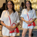 Neena Gupta writes her own fashion rules as she styles cycling shorts and white shirt with traditional jewelery