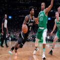Footage of Kyrie Irving Stomping on Celtics Logo During His Nets Days Goes Viral After Mavericks Beat Timberwolves
