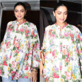 Mom-to-be Deepika Padukone merges comfort with style in white silk floral-printed top and denim jeans 