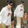 Kareena Kapoor’s summer look with oversized white shirt and comfy beige pants is all about relaxed elegance