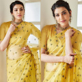 Kajal Aggarwal in the yellow saree is one that will shift all the spotlight towards you at your upcoming haldi event