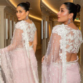 Kareena Kapoor's blush pink Manish Malhotra saree with pearl blouse is making us yearn for wedding season
