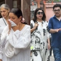 Satish Shah Funeral: David Dhawan, Farah Khan, Naseeruddin Shah arrive; Rupali Ganguly breaks down at final journey Satish Shah Funeral: David Dhawan, Farah Khan, Naseeruddin Shah arrive; Rupali Ganguly breaks down at final journey