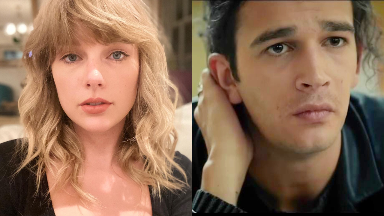 Taylor Swift, Matty Healy (Images: Taylor Swift Instagram/ The 1975 YouTube)