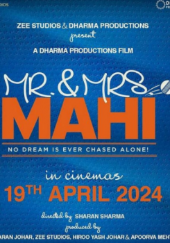 Mr. & Mrs. Mahi movie poster