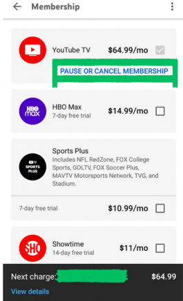 redzone not showing up on youtube tv
