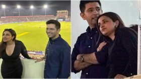 Parineeti Chopra-Raghav Chadha enjoy IPL match in Mohali; Here's how the crowd made actress blush | PINKVILLA