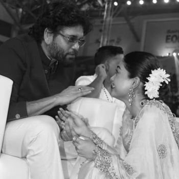 PICS: Rashmika Mandanna sits near Nagarjuna's feet at Kuberaa event, candid moment with Dhanush steals the show