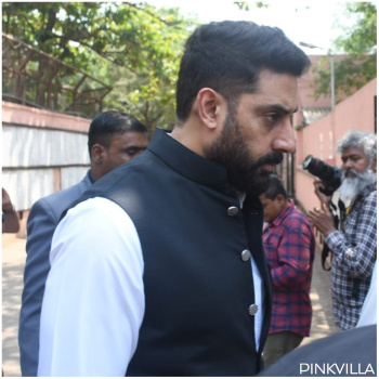 Abhishek Bachchan gets upset at paparazzi; pushes camera away at veteran actor Manoj Kumar’s funeral