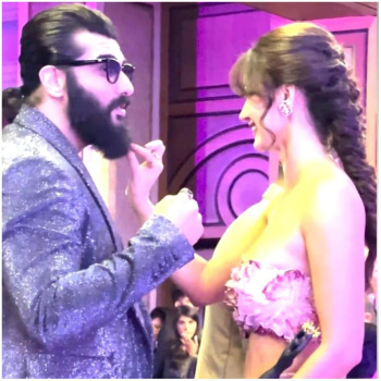 Pinkvilla Screen & Style Icons Awards: Disha Patani doing THIS to Arjun Kapoor's beard is every girl ever; WATCH