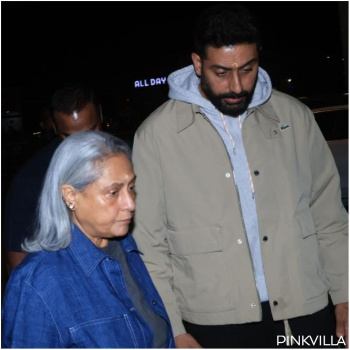 Abhishek Bachchan is on a vacay without Aishwarya Rai and Aaradhya? Actor spotted jetting off with mom Jaya Bachchan and niece Navya Nanda