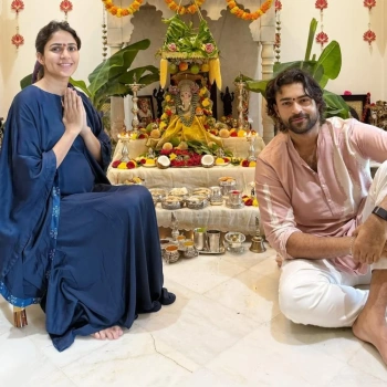 Varun Tej Konidela and Lavanya Tripathi celebrate Ganesh Chaturthi, drop FIRST PIC with baby bump