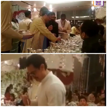 EXCLUSIVE: Aamir Khan & Big B serving dhoklas at Ambani wedding will make you want to be on that guest list