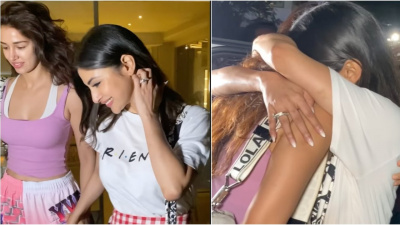 WATCH: Disha Patani-Mouni Roy serve major BFF goals as they get spotted after dinner in city