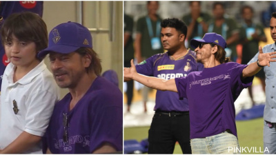 WATCH: Shah Rukh Khan shares sweet moment with AbRam; strikes signature pose as KKR wins against DC in IPL match