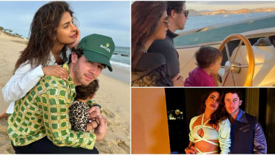 Priyanka Chopra drops love-filled PICS with Nick Jonas from New Year’s trip; daughter Malti Marie adorably hums as she captains yacht
