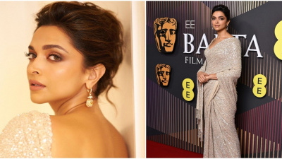 PICS: Deepika Padukone struts in style as she rocks glittery saree at BAFTA Awards 2024