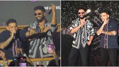 WATCH: Vicky Kaushal and Sunny dance to Karan Aujla’s track Softly at Bad Newz song Tauba Tauba's launch