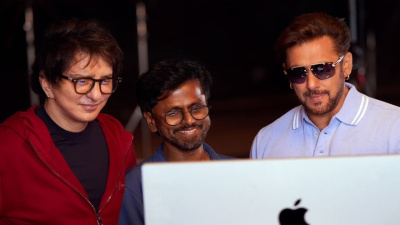 Salman Khan looks handsome as ever in BTS PIC with AR Murugadoss and Sajid Nadiadwala; begins shooting for Sikandar