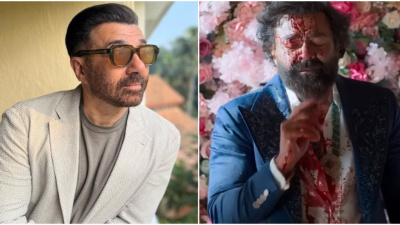 Sunny Deol roots for brother Bobby Deol, drops blood-smeared face PIC from Animal trailer