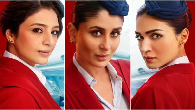 Crew: Kareena Kapoor Khan, Tabu, Kriti Sanon are ready to ‘steal’, ‘risk’ and ‘fake it’ in first look posters