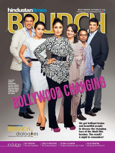 Kareena , Karisma , Sharmila on the cover of HT Brunch Dialogues Cover 2012 