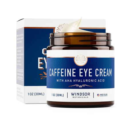 Windsor Botanicals Caffeine Eye Cream for Dark Circles and Puffiness