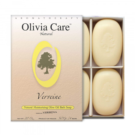 Olivia Care Bath & Body Bar Verbena Soap (Pack of 4)