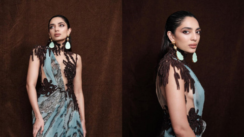 Sobhita Dhulipala slays in draped dress with front high slit, Made in  Heaven actress rock panda liner like pro | PINKVILLA