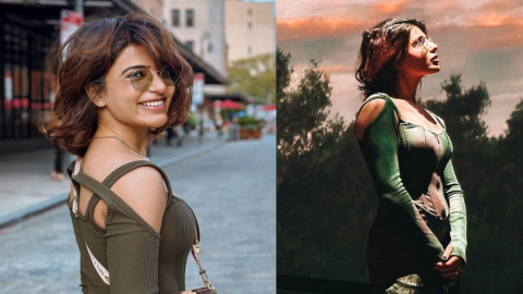 Samantha Ruth Prabhu dons green corset with matching pants and expensive  Louis Vuitton bag; PICS inside | PINKVILLA