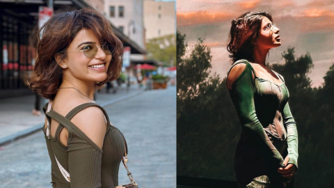 Samantha Ruth Prabhu dons green corset with matching pants and expensive  Louis Vuitton bag