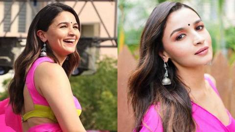 Alia Bhatt flaunts her love for colorful sarees with modern twist in vibrant  drape designed by Manish Malhotra | PINKVILLA