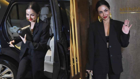 Trend Check: Malaika Arora's all-black look proves cocktail suits are the new  go-to for red carpet | PINKVILLA